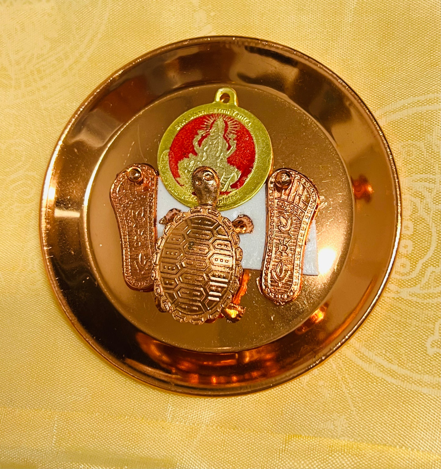 TORTOISE (KHACHUWA) IN PLATE (Brass)