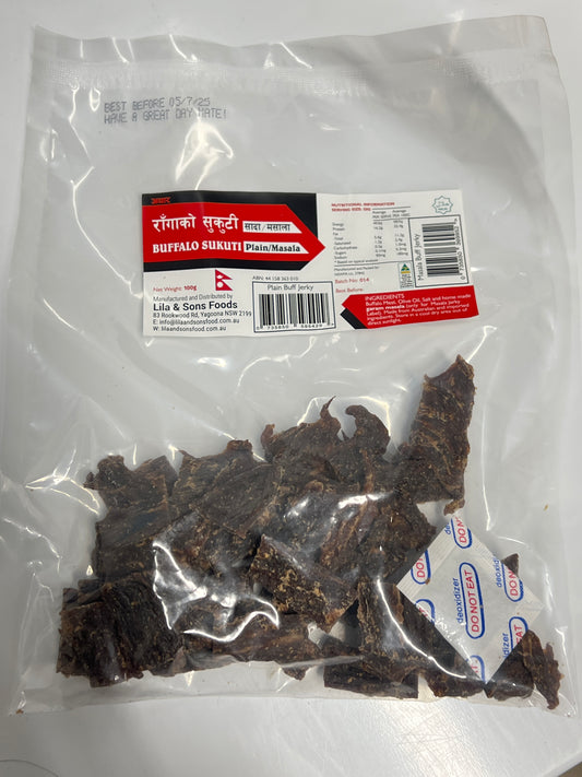 BUFF JERKY (Buff Sukuti): Plain