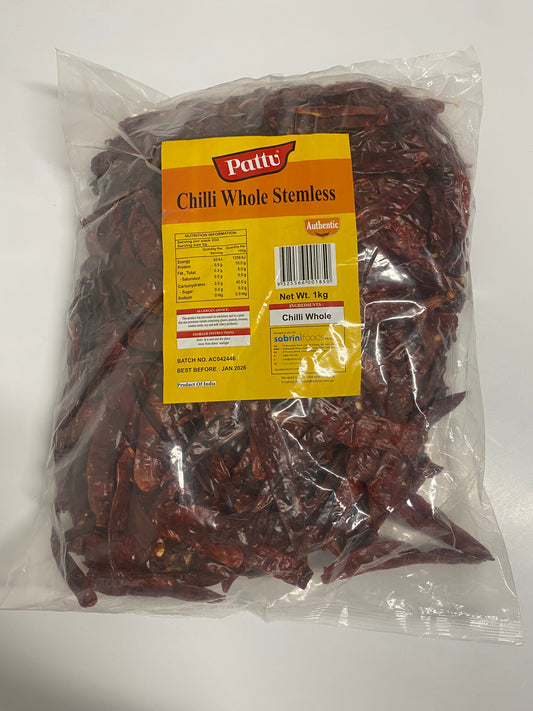 CHILLI WHOLE STEMLESS-1K