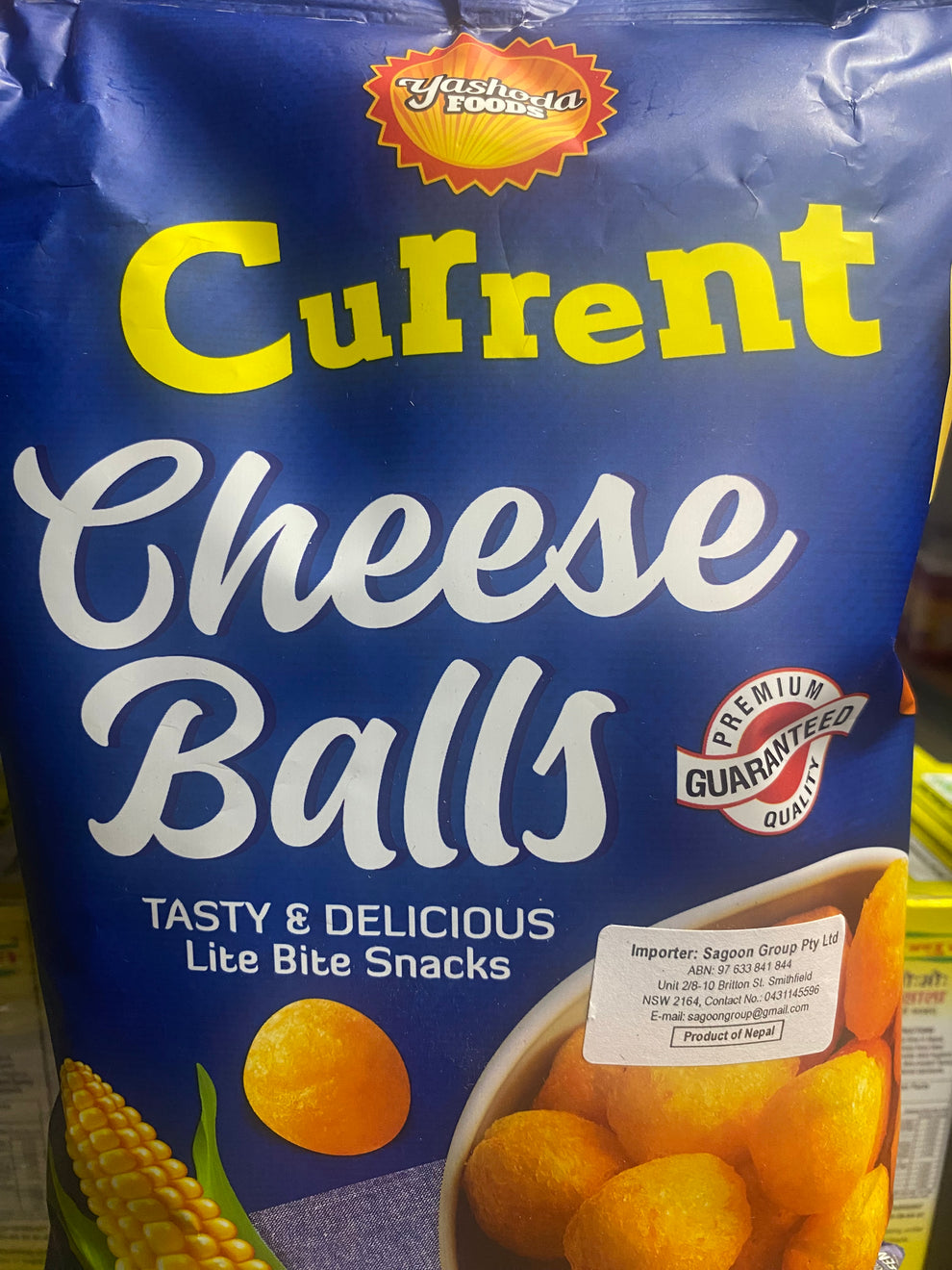 CURRENT CHEESEBALLS-BLUE – KTM Groceries