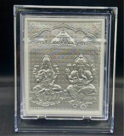 3” silverplated LaxmiGanesh photo