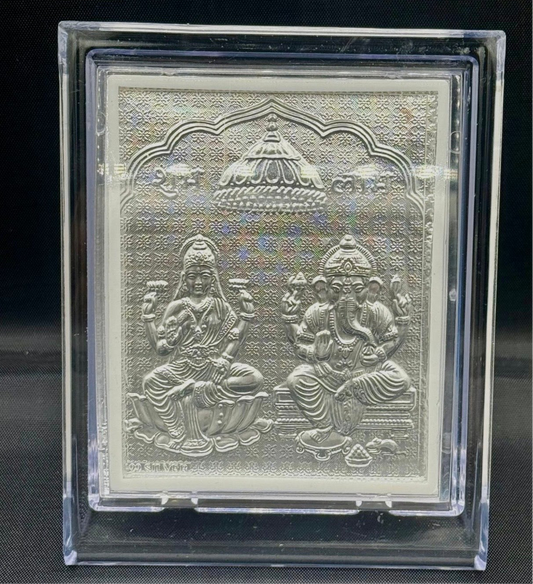 3” silverplated LaxmiGanesh photo