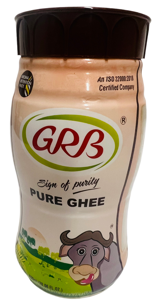 BROWN GRB GHEE PET JAR-830ML