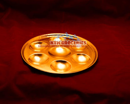 POOJA THALI/CHAPARI (PITAL-BRASS)-7.5"