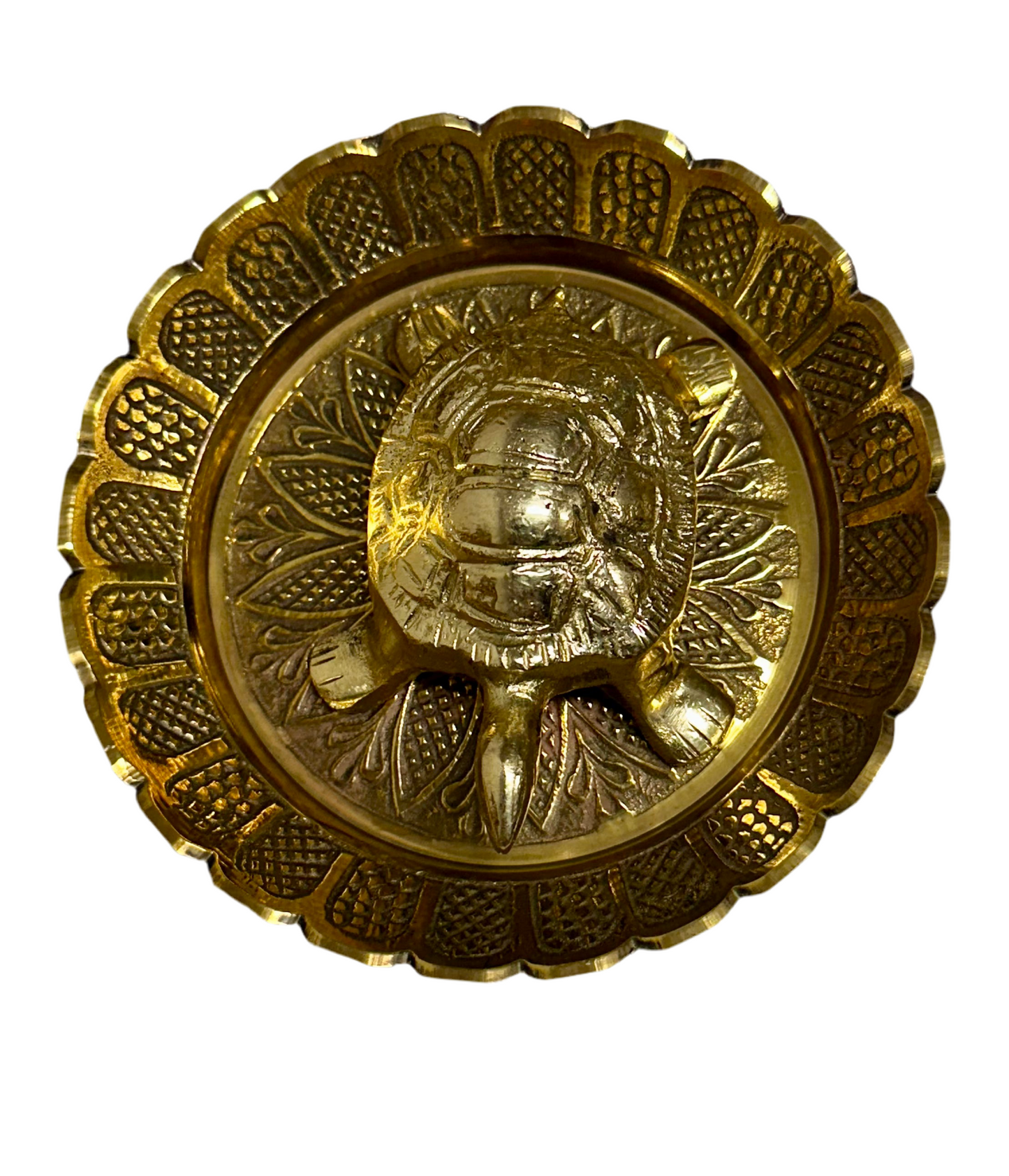 TORTOISE (KHACHUWA) IN PLATE (Brass)