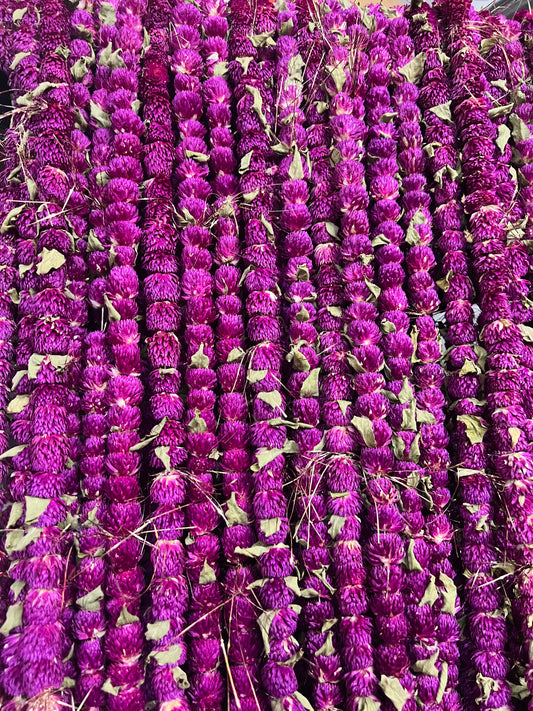 Makhmali mala with Jari