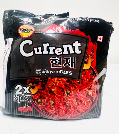 CURRENT 2 x HOT AND SPICY NOODLES BLACK-5pack