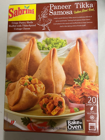 SABRINI PANEER TIKKA SAMOSA -20 pieces
